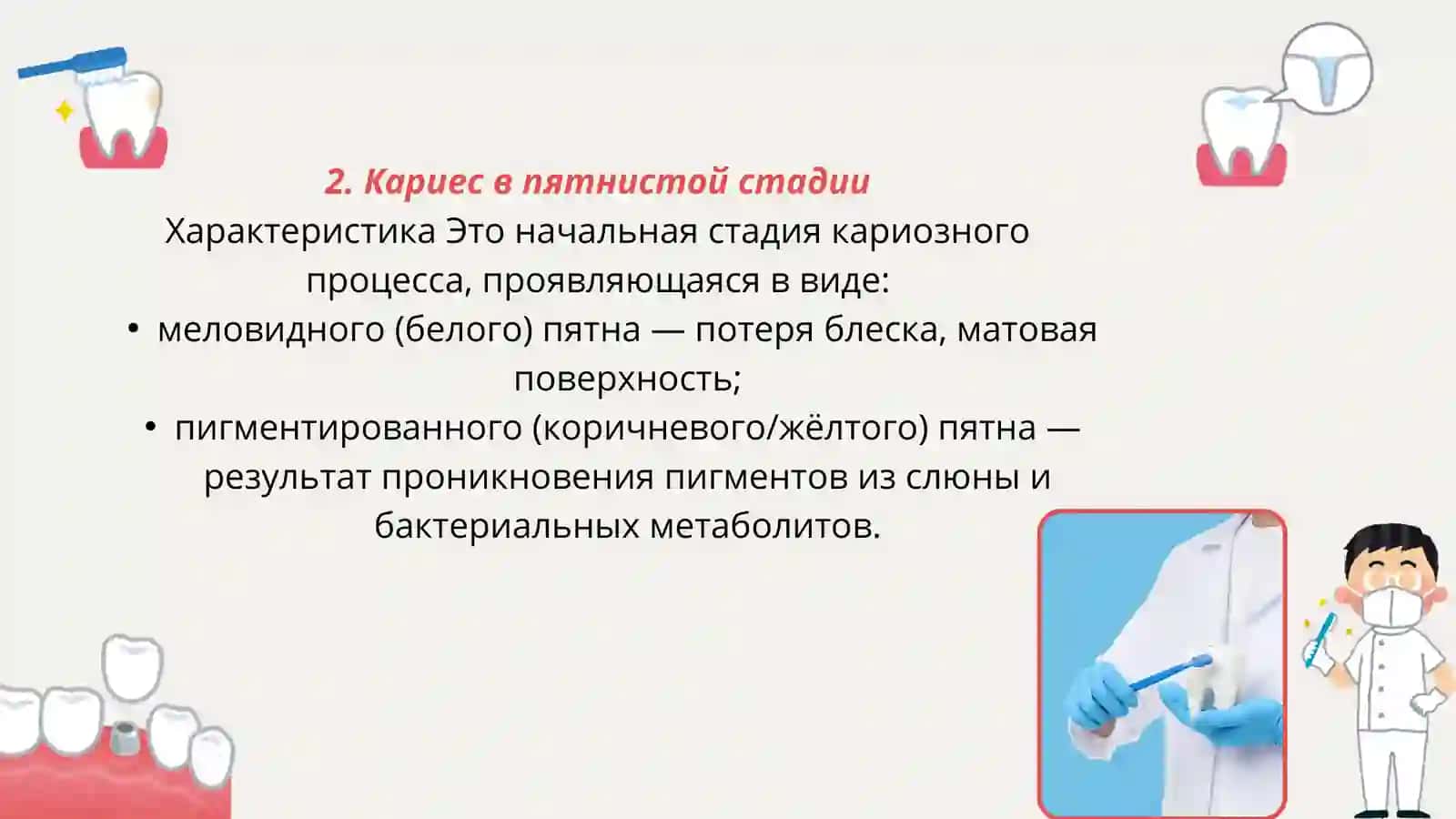 Зубной поверхностный кариес 4