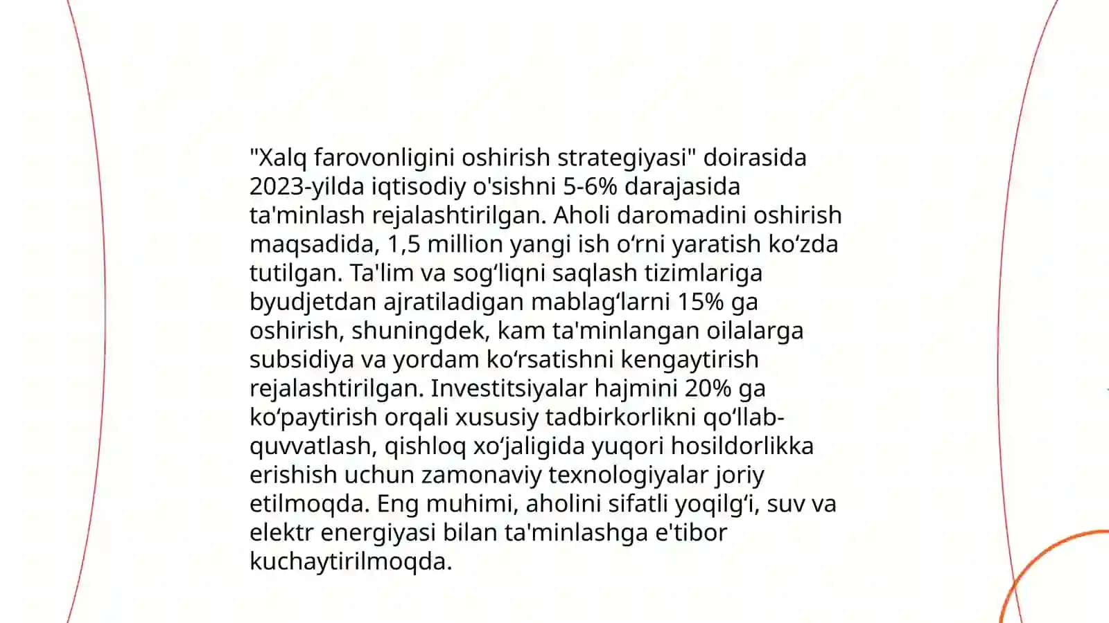 Ózbekiston ijtimoiy siyosatining strategiyasi va ustuvor yo'nalishlari 4