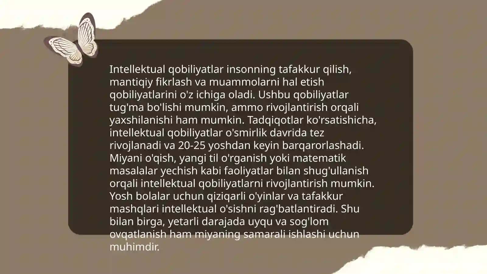 Qobilyat va uning rivojlanishi 4