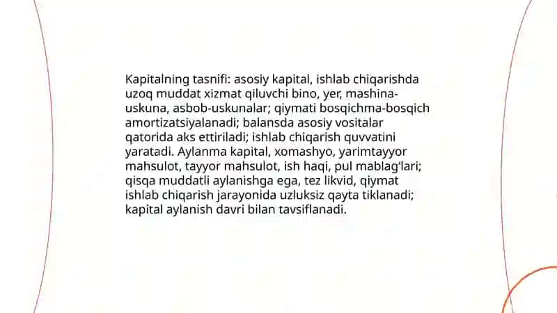 TADBIRKORLIK KAPITALI VA UNING XARAKATI BOSQICHLARI 4