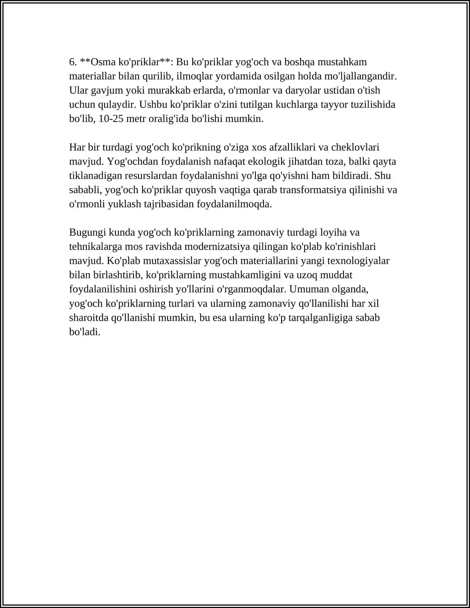 MUSTAQIL ISH Mavzu: YOG'OCH KO'PRIK QURILMALARINING ASOSIY SISTEMALARI 4