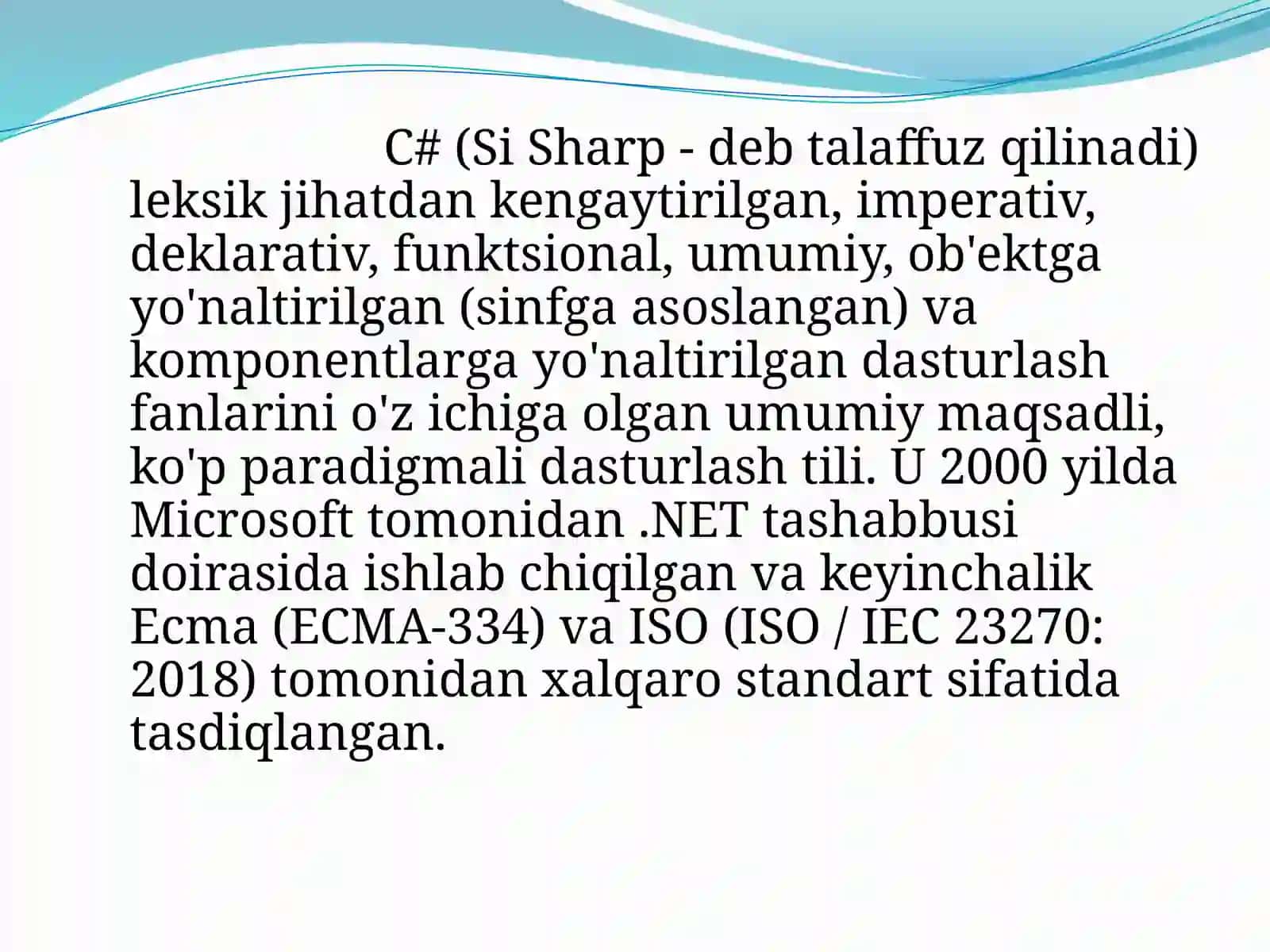C# DASTURLASH TILIDA BUDILNIK DASTURINI YARATISH 4