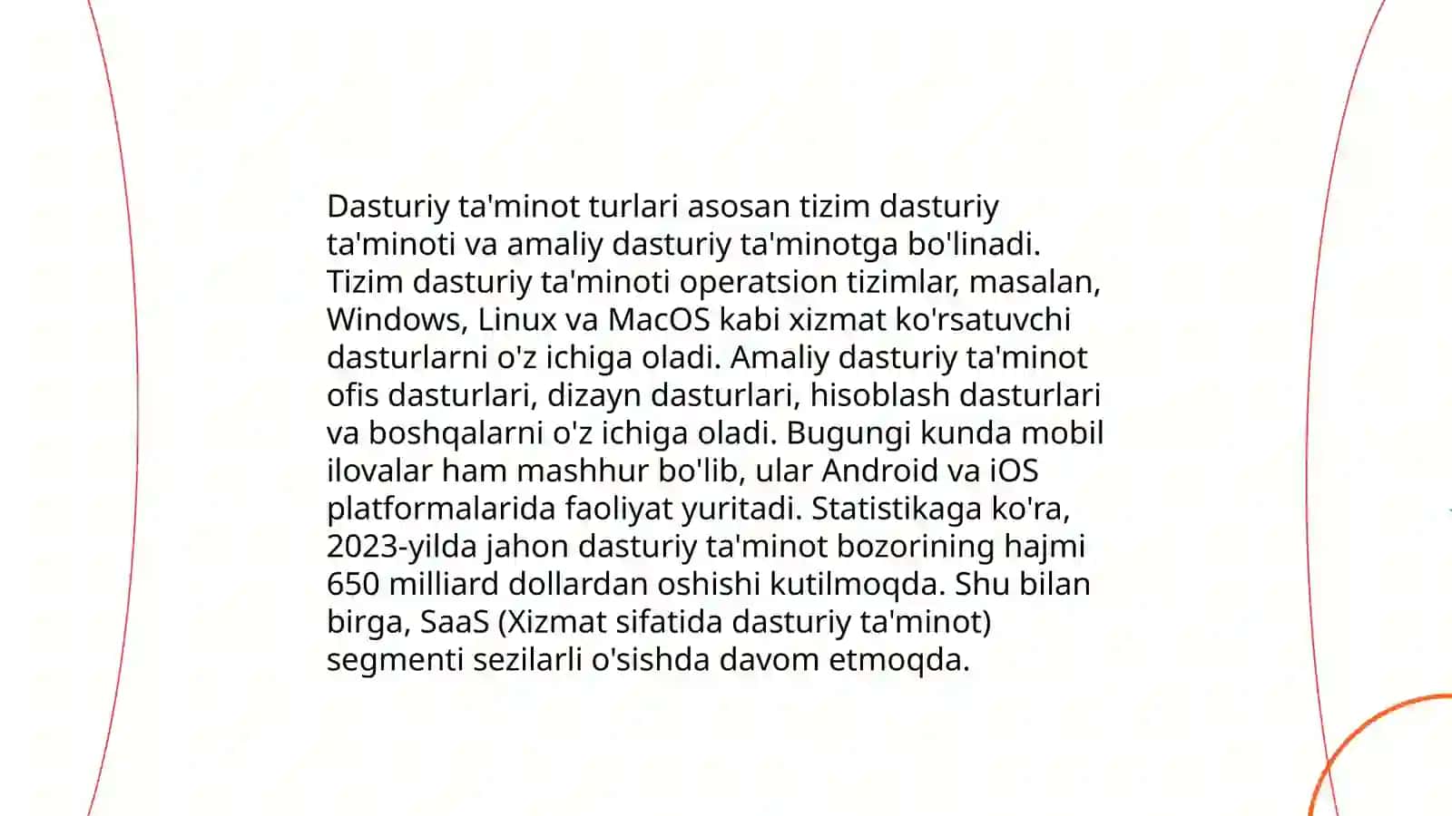 Kompyuter tizimlarining apparat qismlari va dasturiy ta'minoti 4