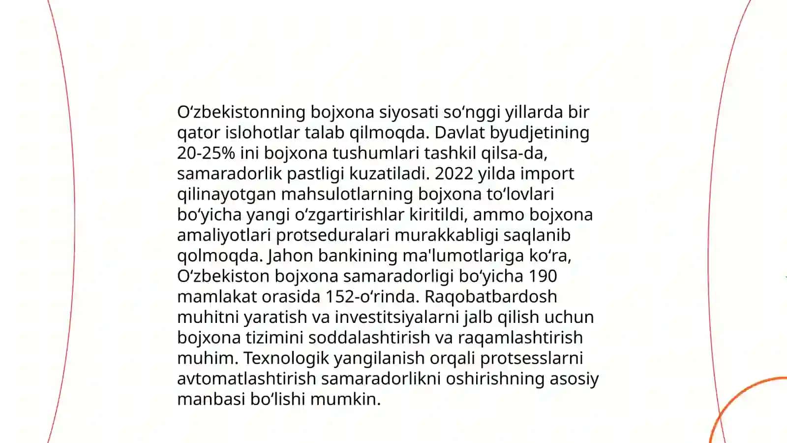 Jahon moliyaviy-iqtisodiy inqirozining Oʻzbekiston respublikasi bojxona siyosatini takomillashtirish 4