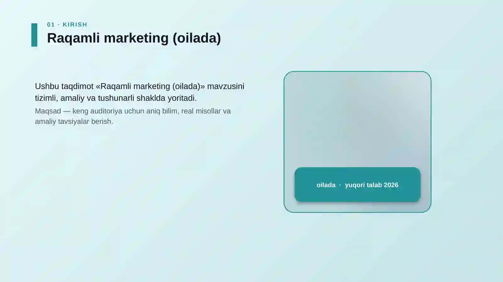 Raqamli marketing (oilada) 4