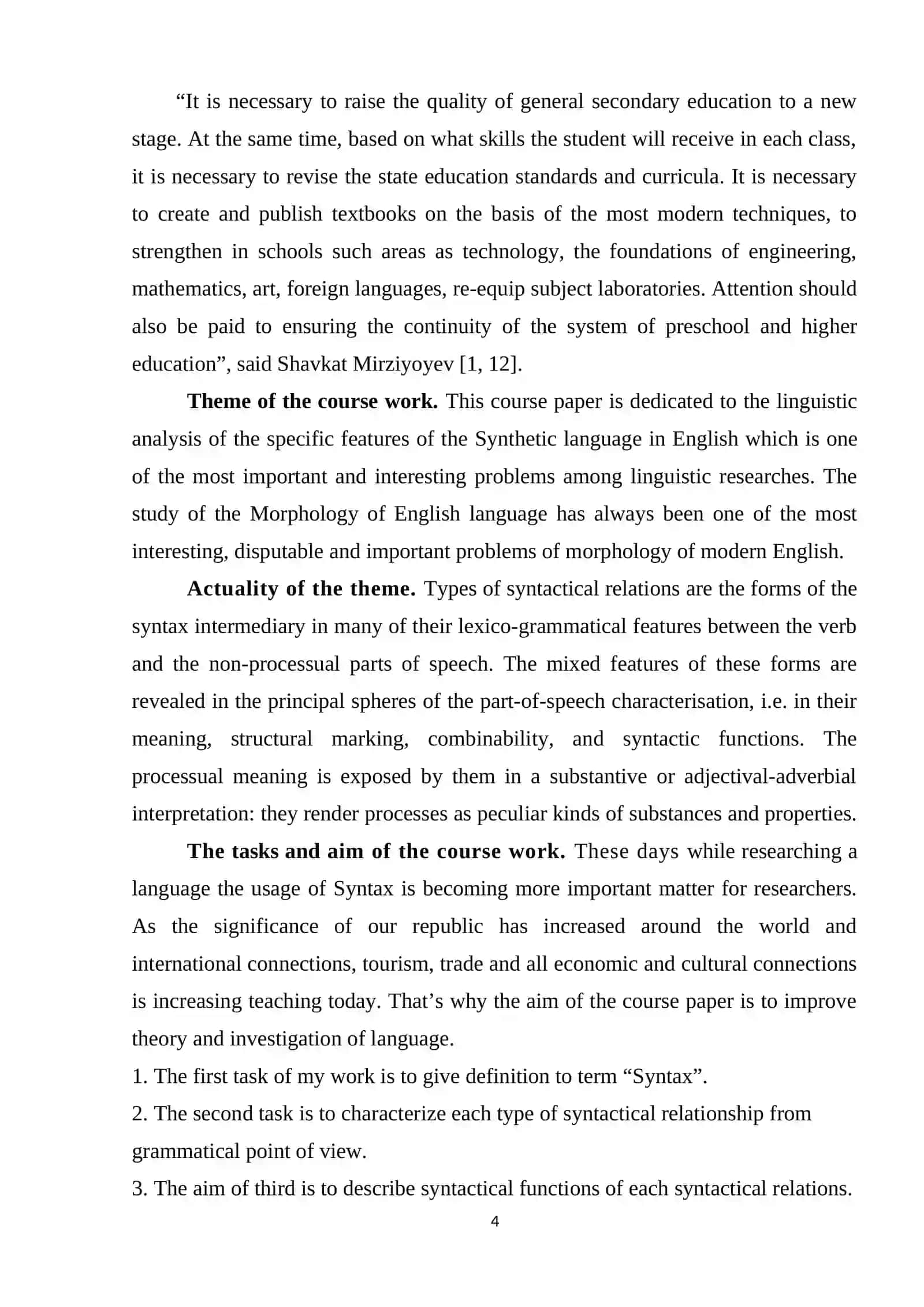 TYPES OF SYNTACTICALLY RELATIONSHIP 4