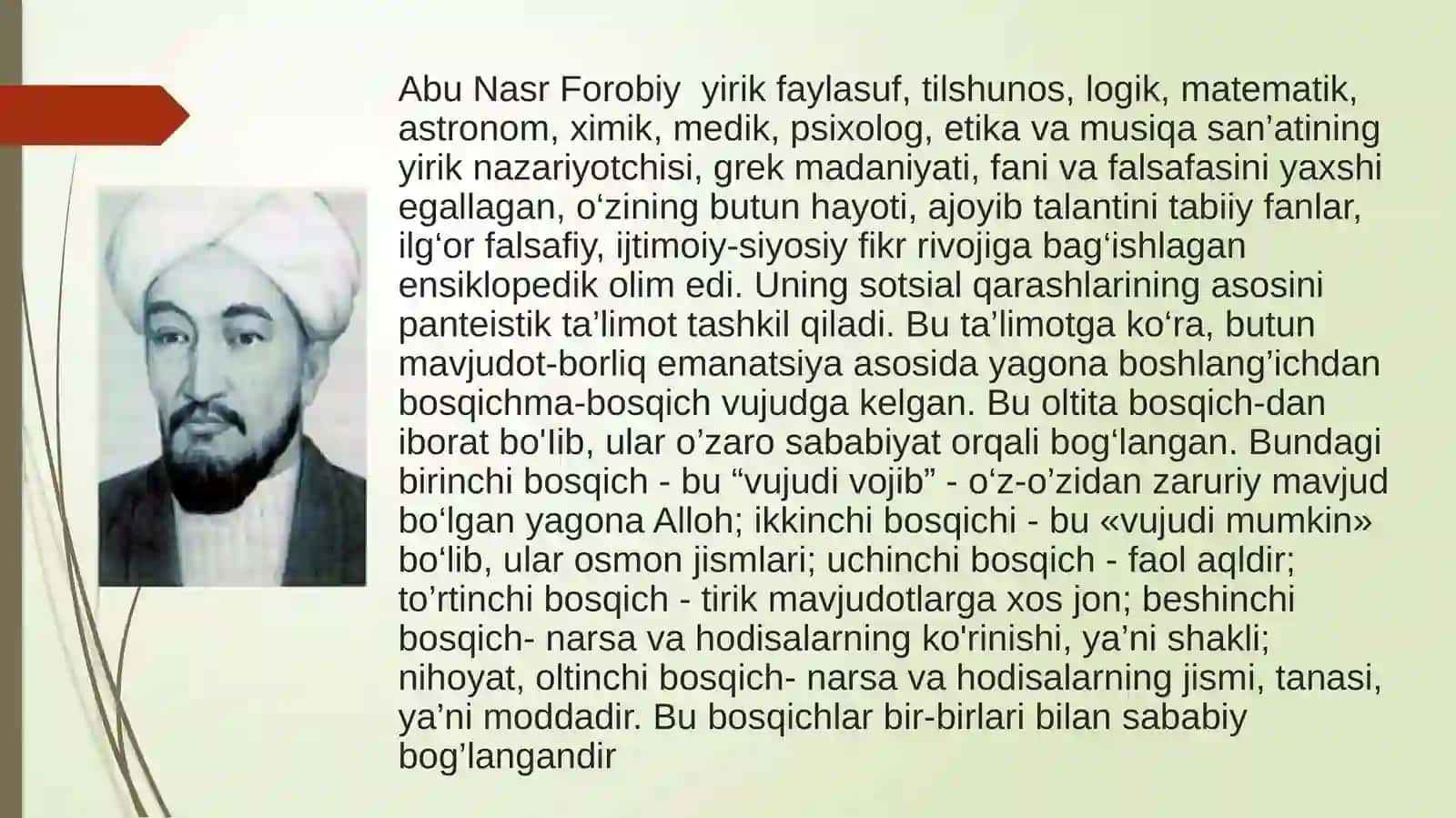 Sharq mutafakkirlarining ijtimoiy-falsafiy qarashlari taqdimot 4