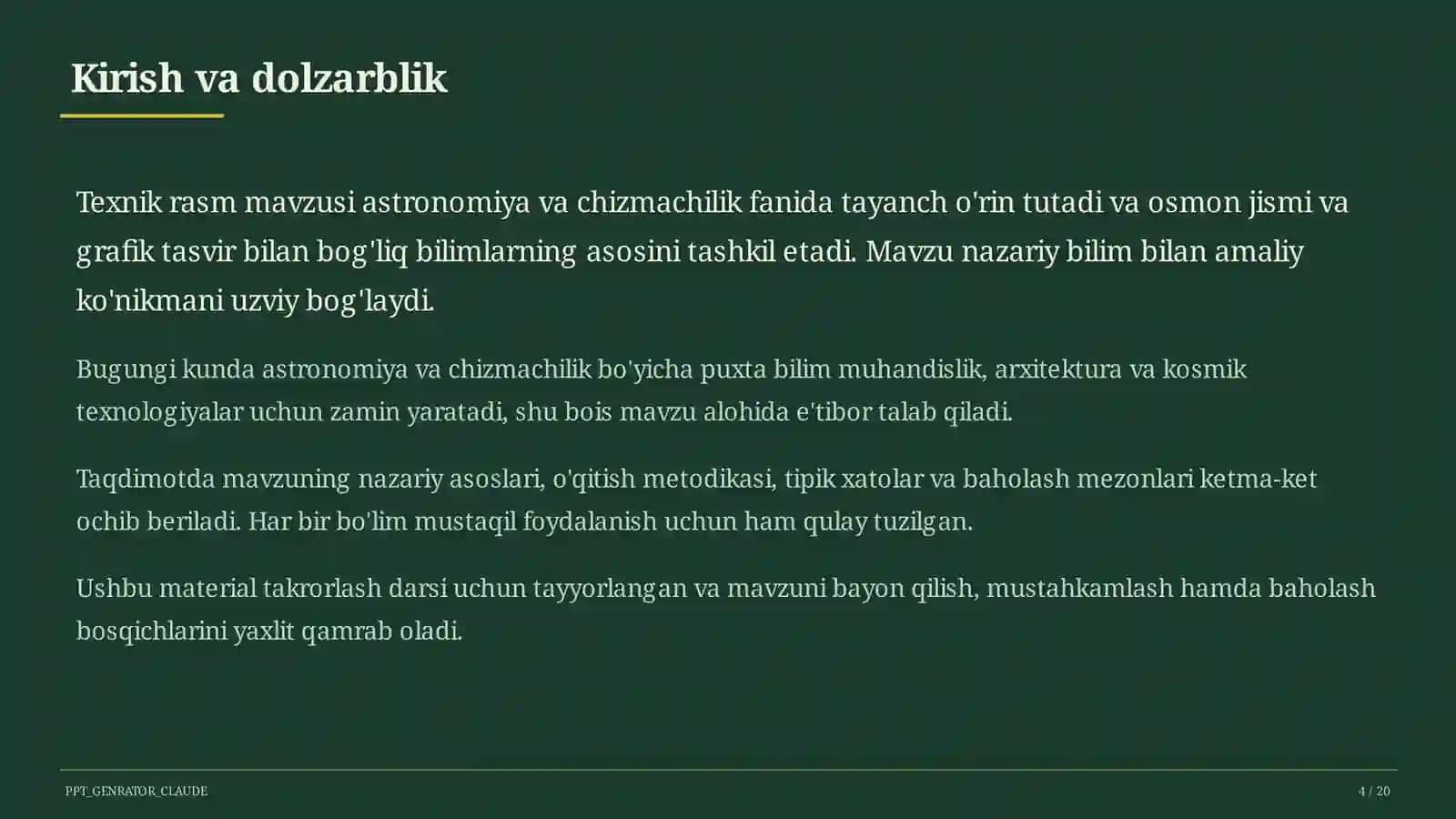 Texnik rasm (8-sinf) 4