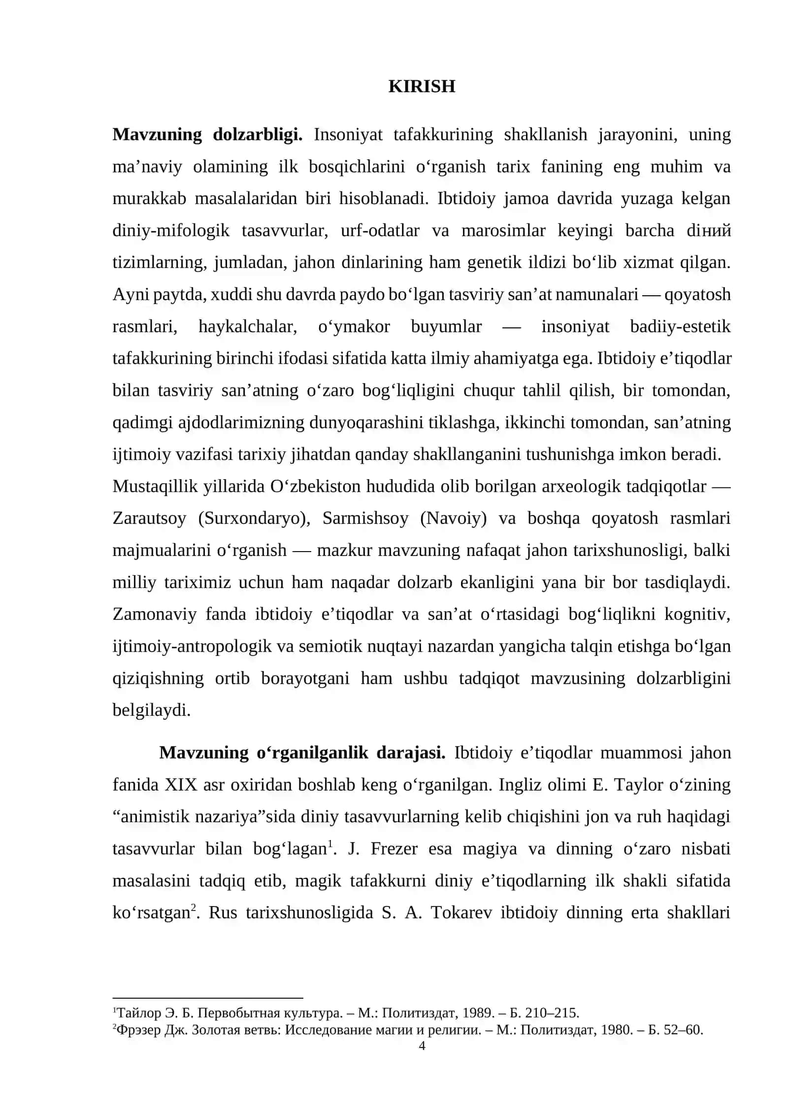 ibtidoiy eʼtiqodlar va tasviriy sanʼatning paydo bölishi 4