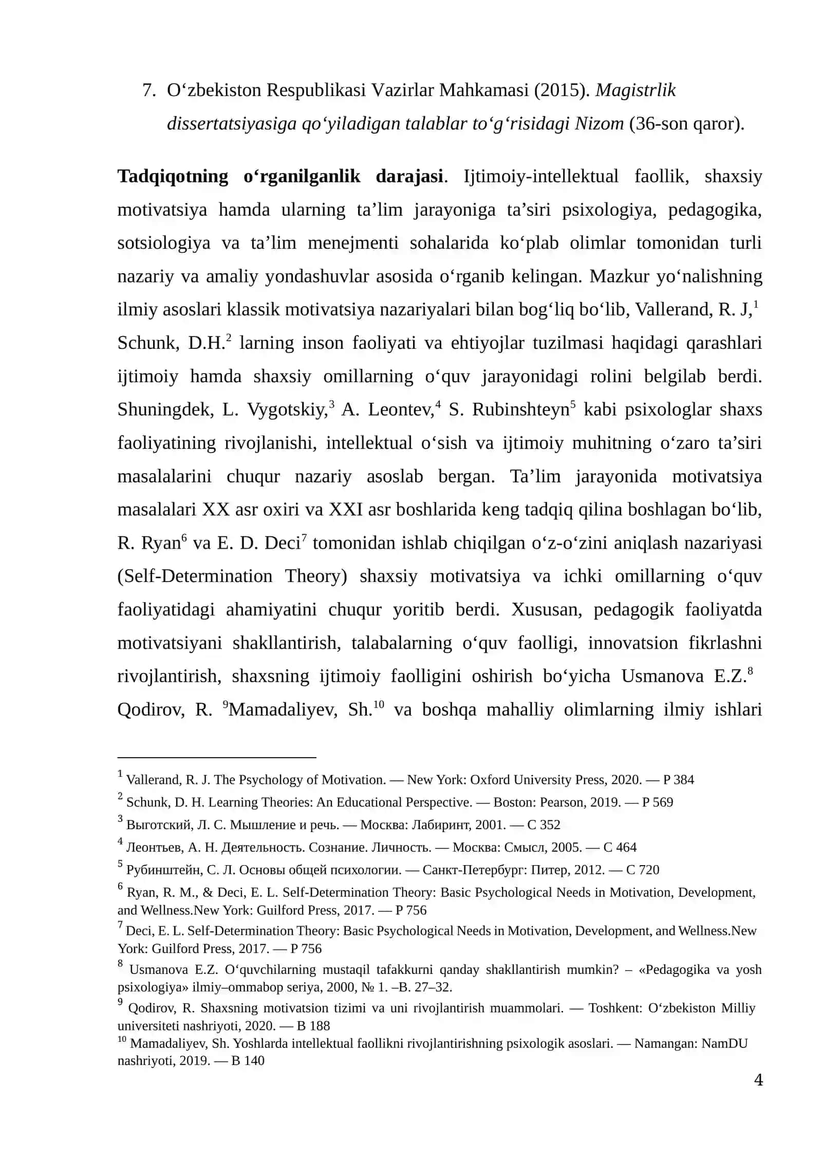 Ijtimoiy-intellektual faollik va shaxsiy motivatsiyaning ta'lim jarayonidagi o'zaro ta'siri 4