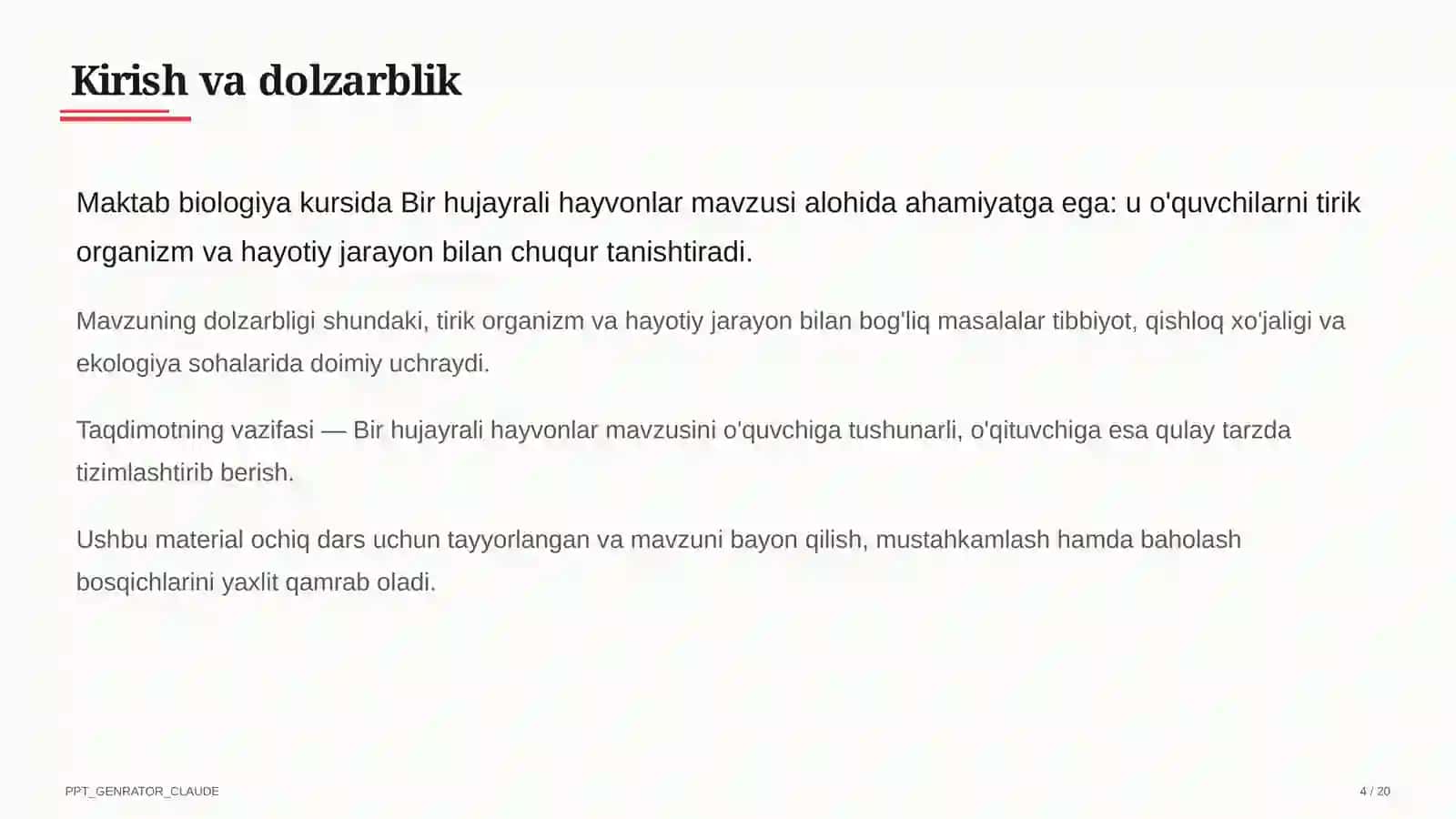 Bir hujayrali hayvonlar (7-sinf) 4