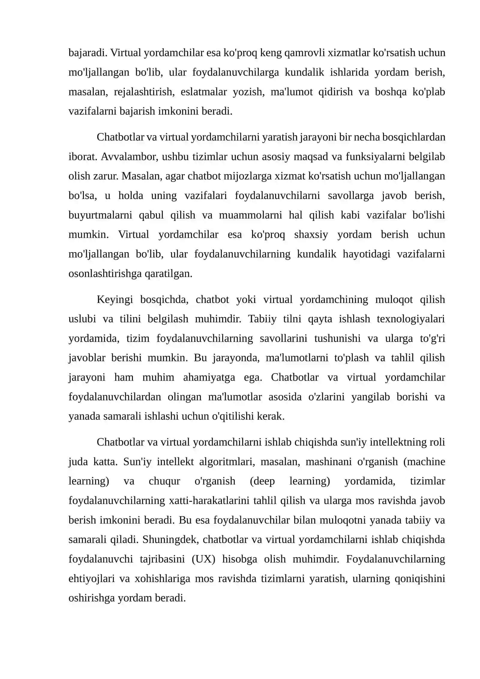 Chatbotlar va virtual yordamchilarni yaratish asoslari 4