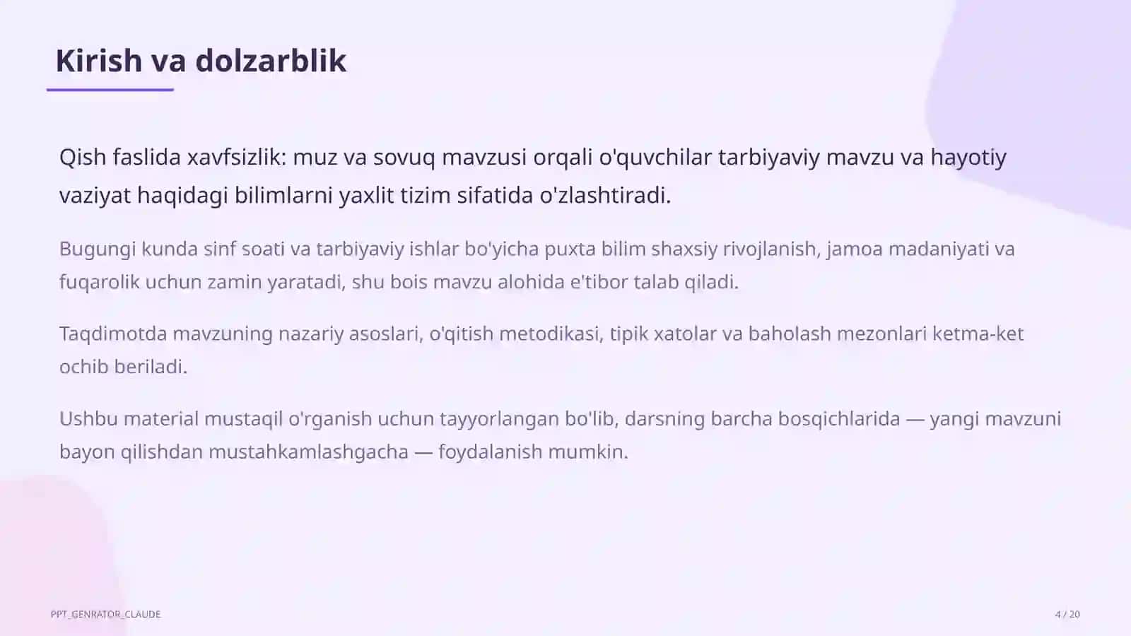 Qish faslida xavfsizlik: muz va sovuq 4