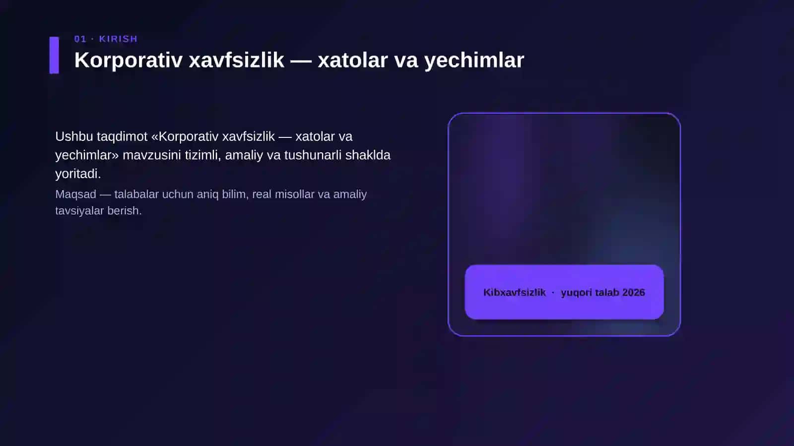 Korporativ xavfsizlik — xatolar va yechimlar 4