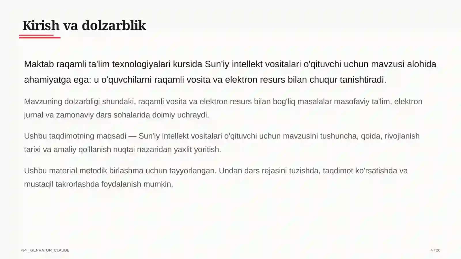 Sun'iy intellekt vositalari o'qituvchi uchun 4