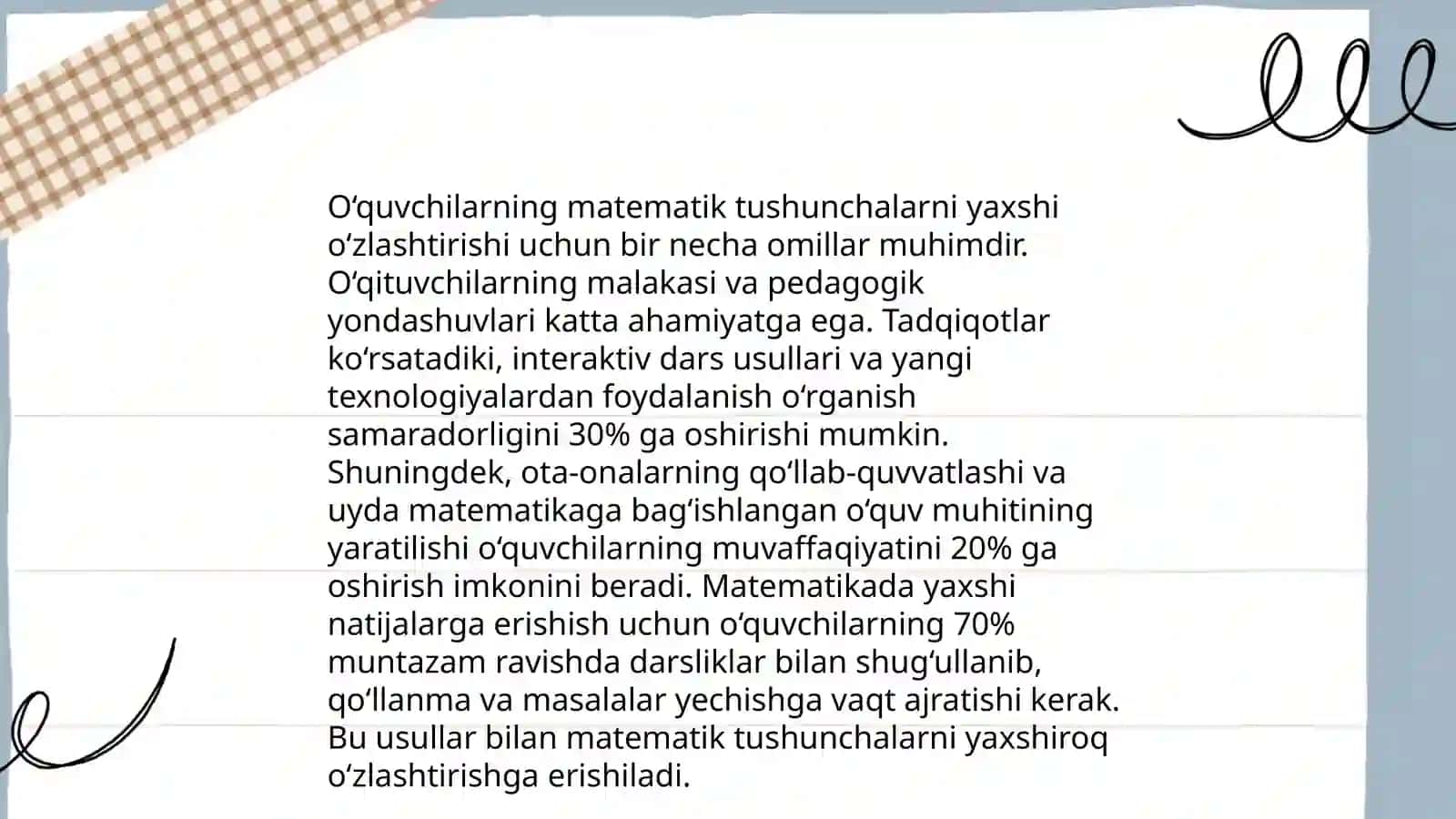 Matematika darslarida kichik guruhlar bilan ishlashning afzalliklari 4