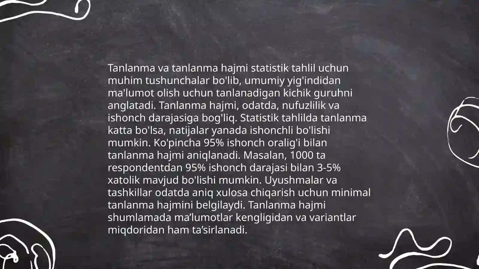 Amaliy statistikaning oʻziga xosligi 4