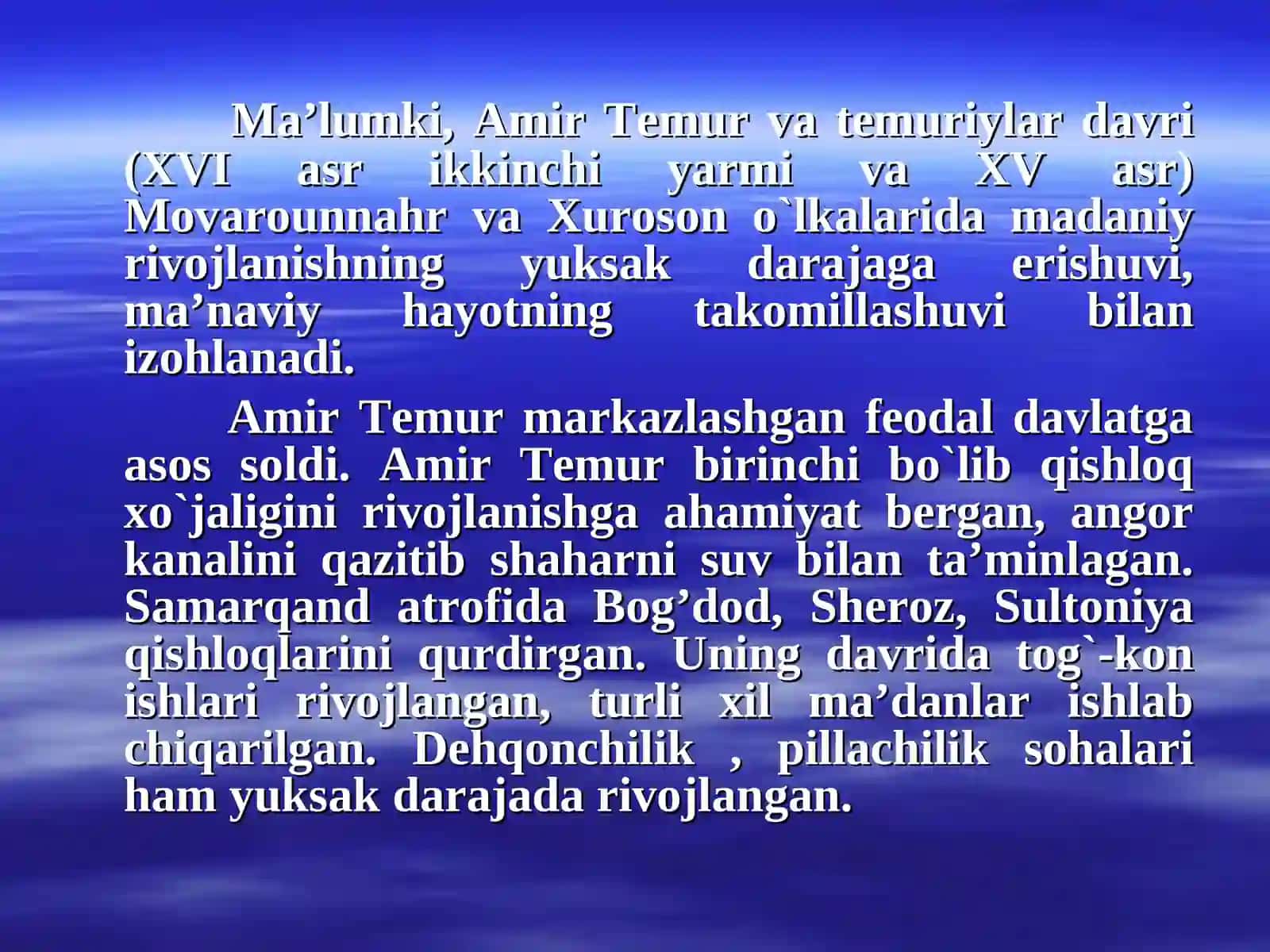 Temur va Temuriylar davri madaniyati 4
