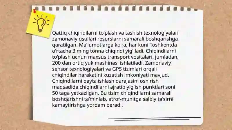 Qattiq kamunal chiqindini zararsizlantirish va utilizatsiya qilish 4