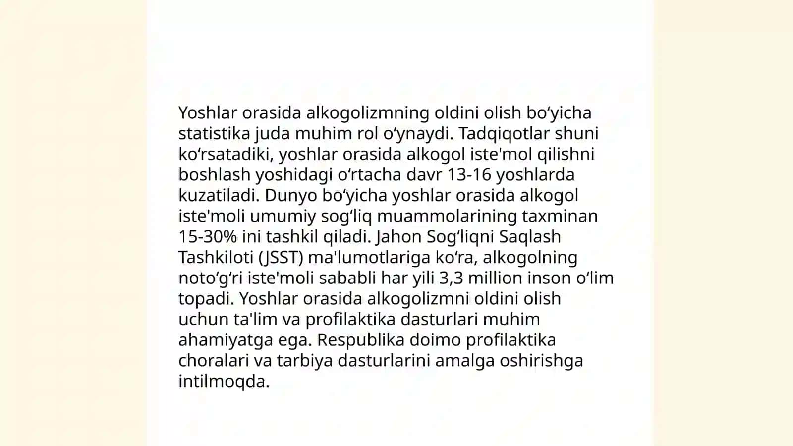 Alkogolizmning oldini olish profilaktikasi 4