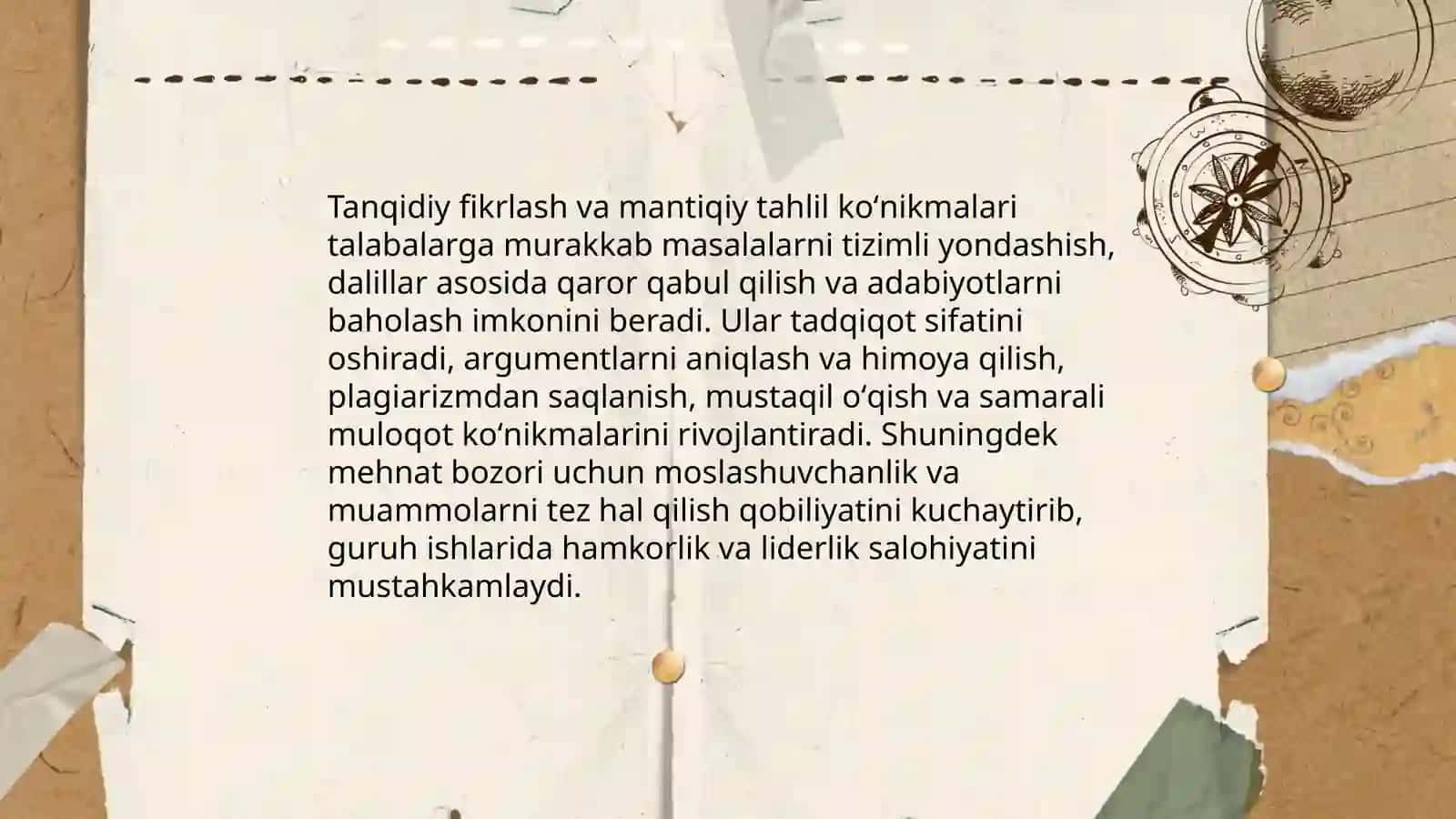 Akademik koʻnikmalarning talabalar faoliyatidagi ahamiyati va dolzarbligi 4