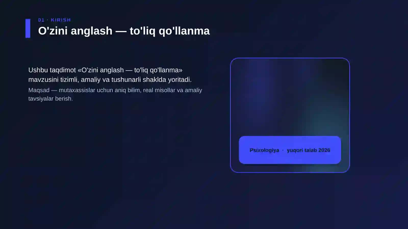 O'zini anglash — to'liq qo'llanma 4