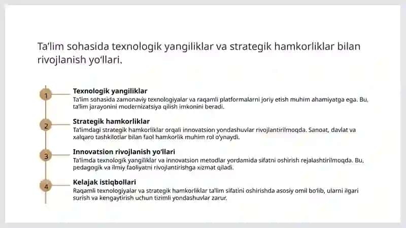 Maktabgacha ta'lim rivojlanishning taraqqiyot tendensiyalari 4