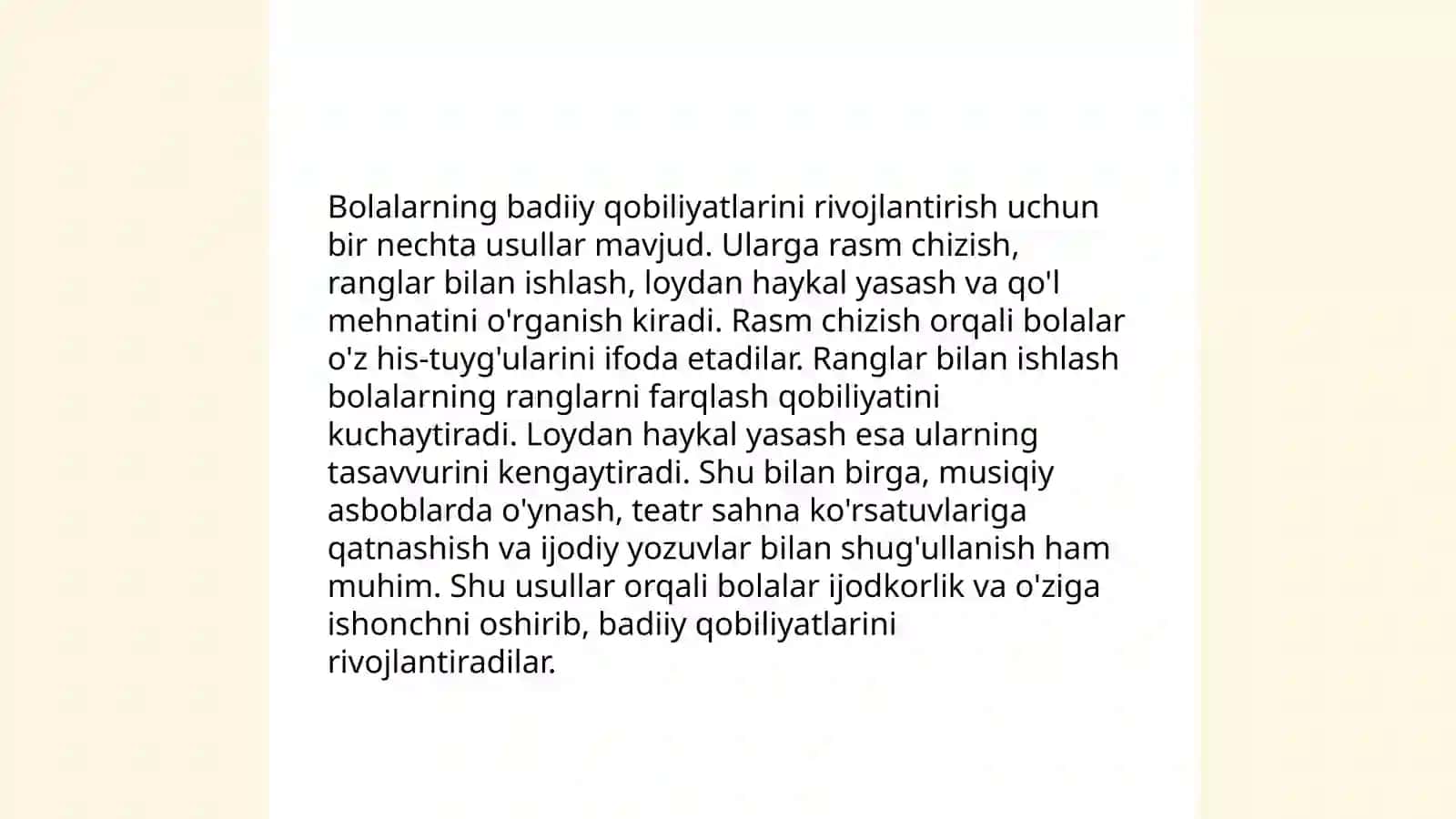 Maktabgacha ta'lim tashkilotlarida tasviriy faoliyat mashg'ulotlarini tashkil etish va uyushtirish 4