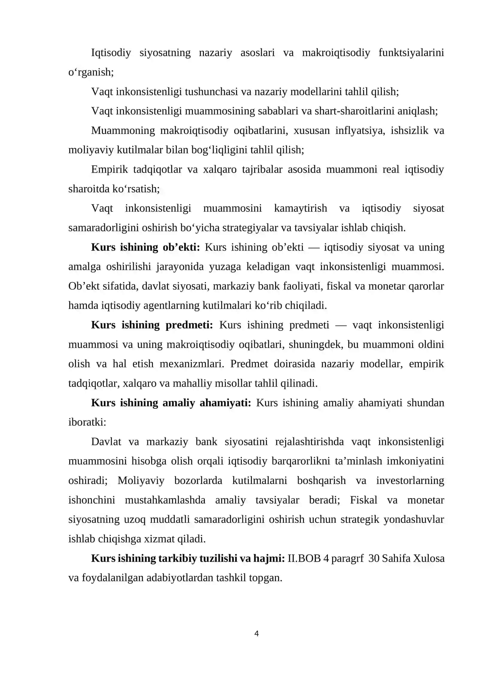 IQTISODIY SIYOSATNING VAQT INKONSISTENLIGI MUAMMOSI 4