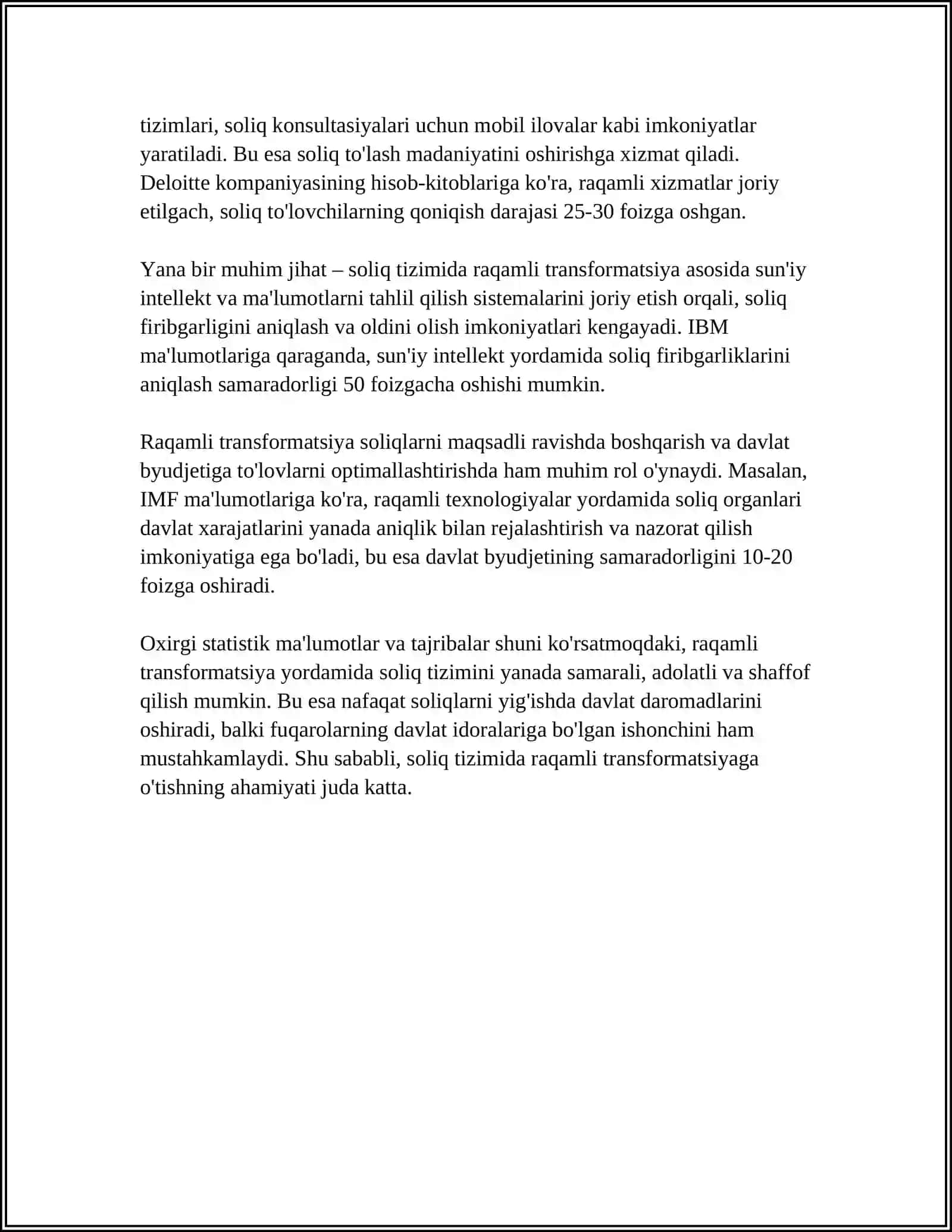 O‘ZBEKISTONDA SOLIQ TIZIMINI RAQAMLI TRANSFORMATSIYA 4