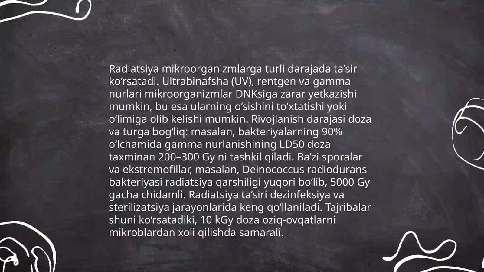 Fizik omillarnimg mikroorganizmlarga taʼsiri 4