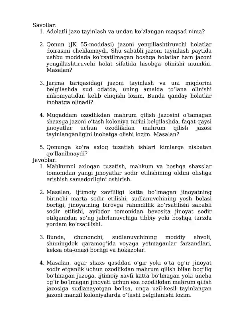 O'zbekiston Respublikasi jinoyat kodeksi 4