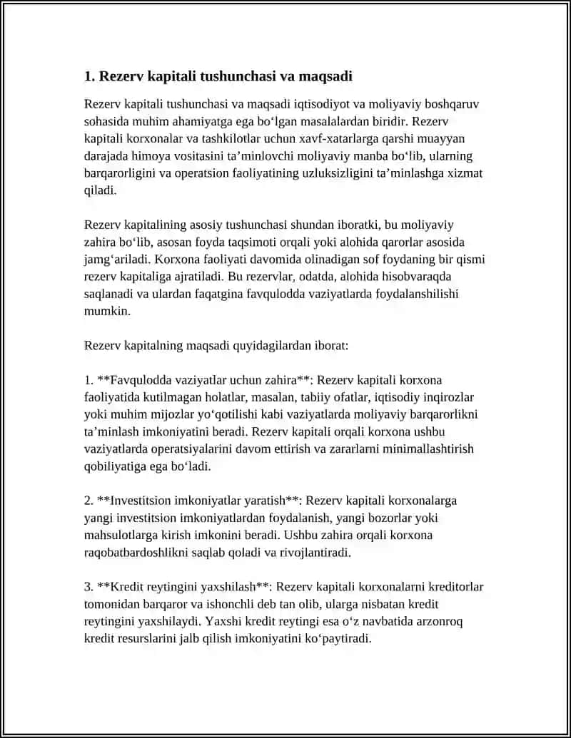 REZERV KAPITALINI SHAKLLANTIRISH VA ISHLATISHNI HISOBGA OLISH 4