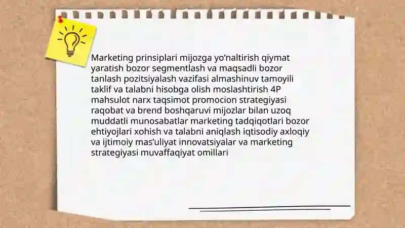 Marketing nazariyasi 4