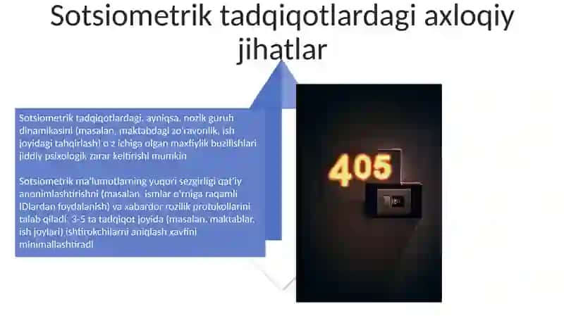 Sotsiometriya asosiy usullari 4