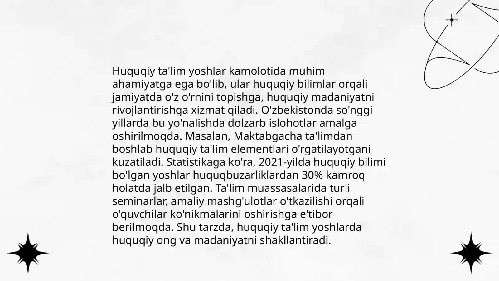 Fuqorolik huquqiy ijtimoiy iqtisodiy ta’lim-tarbiyaning kamolotidagi ahamiyati 4