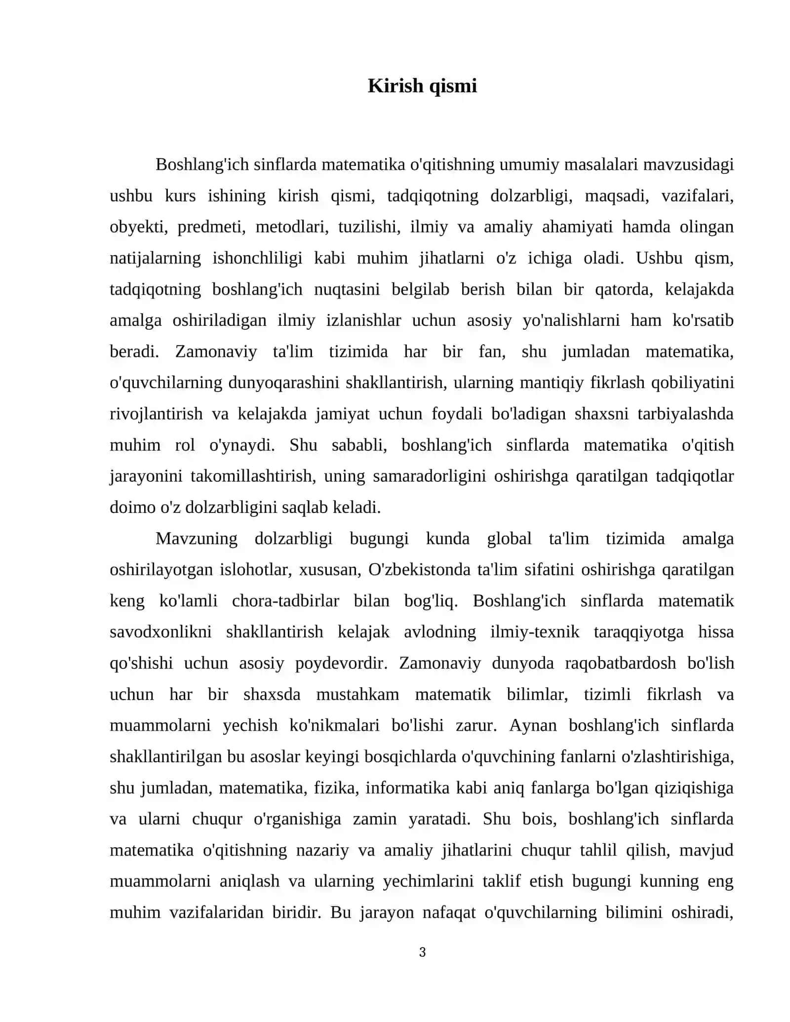 Boshlangʻich sinflarda matematika oʻqitishning umumiy masalalari 4