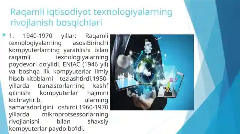 Raqamli iqtisodiyotning asosiy texnologiyalari 4
