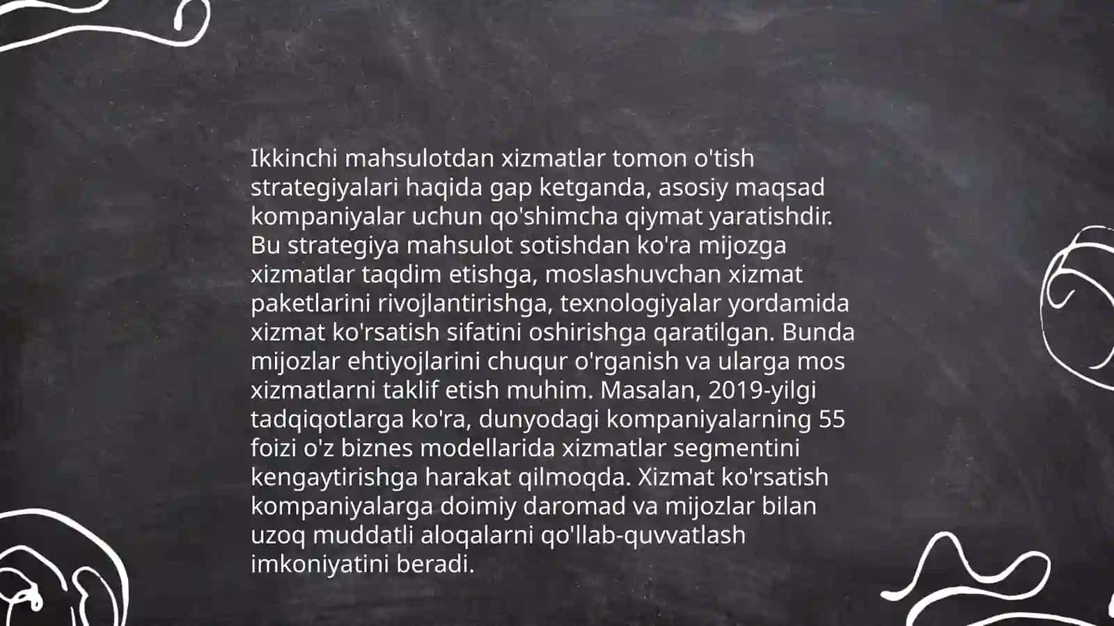 Yangi xizmatlarni yaratish tamoyili va modellari 4