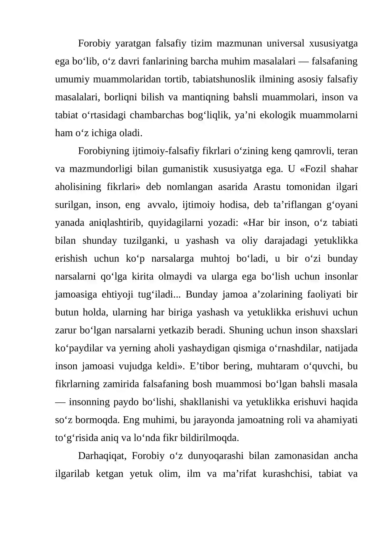Abu Nasr Farobiyning talimiy ahloqiy g’oyalari va ularni mohiyati 4