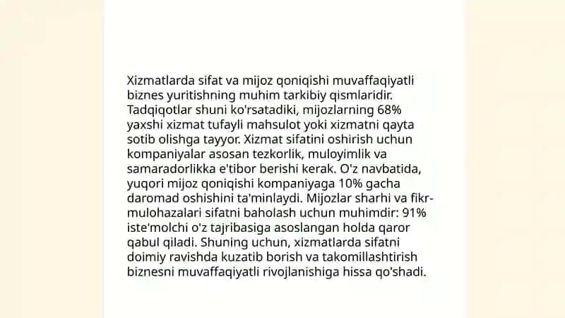 Xizmatlar marketingi va ularning xususiyatlari 4