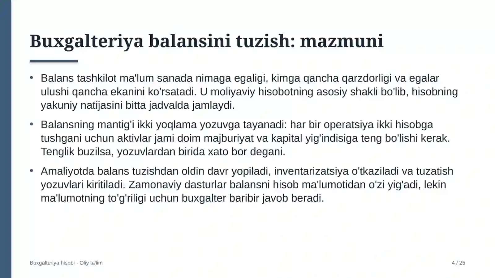 Keytering xizmatida buxgalteriya balansini tuzish 4