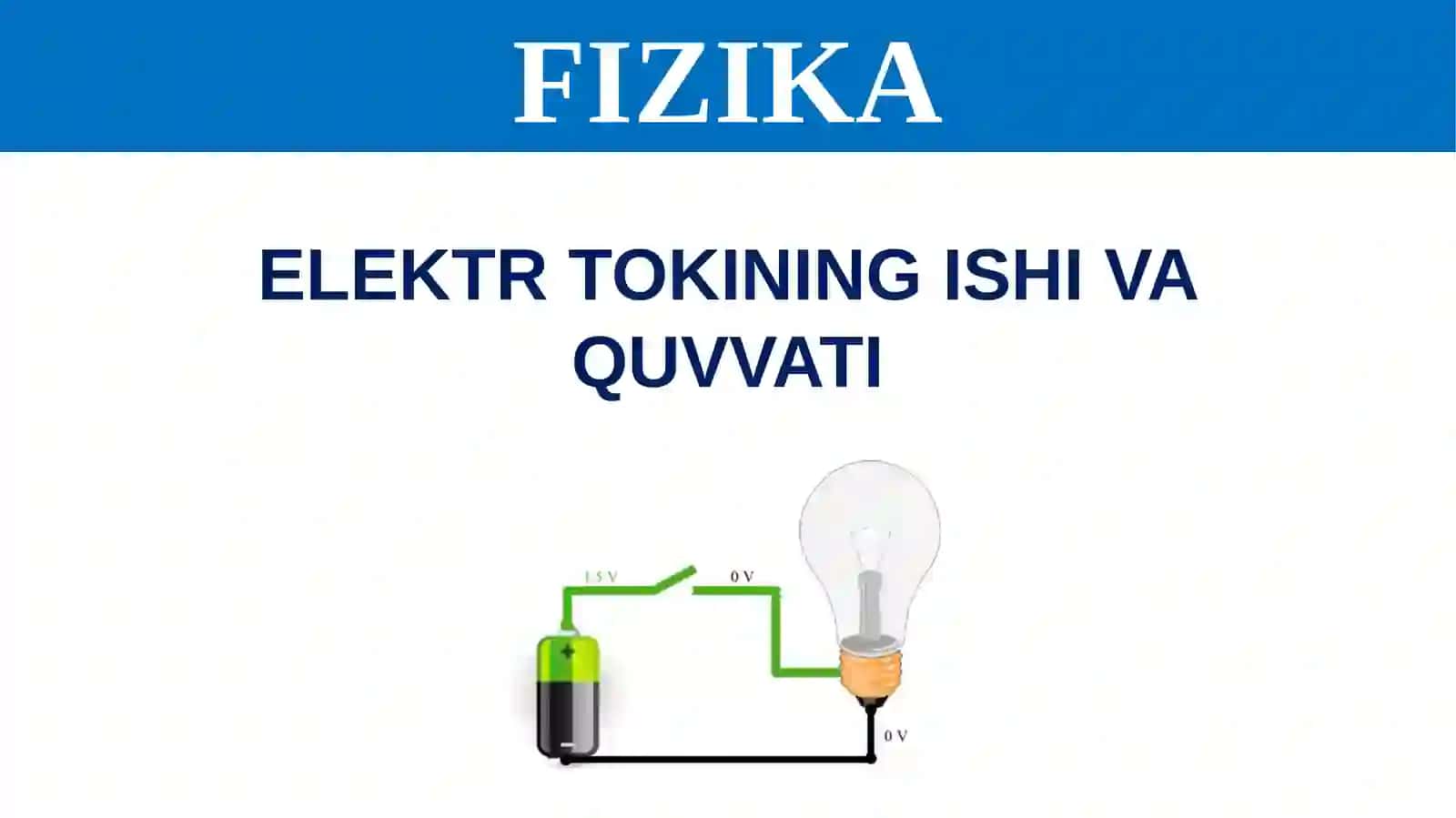 Elektr tokining ishi va quvvati 4