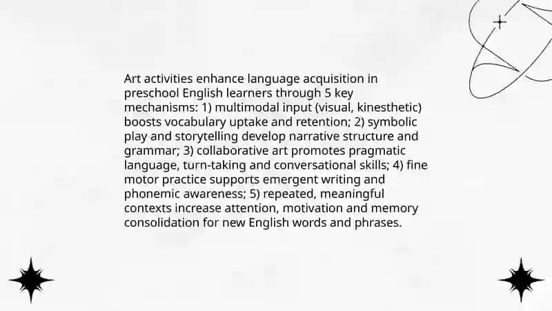 The importance of creative tasks for preschool children in learning English 4