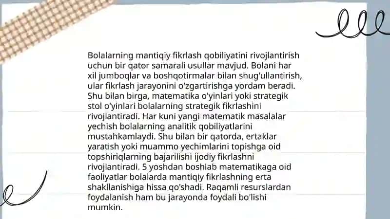MT yoshidagi bolalarga aqliy tarbiya berish usuli va yo'llari 4