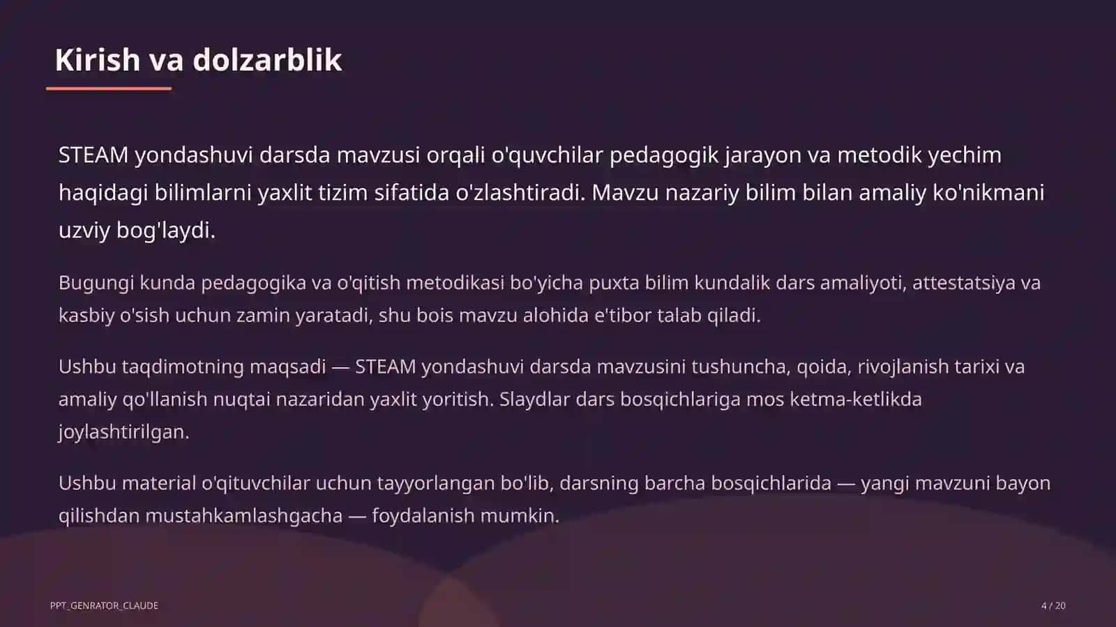 STEAM yondashuvi darsda 4