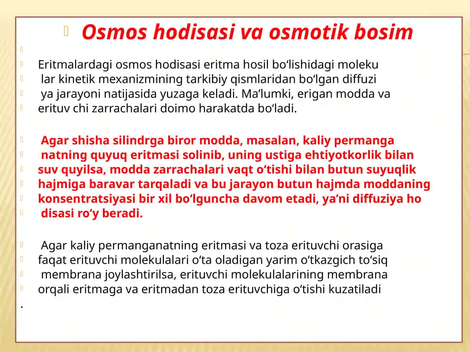 Eritmalarning kolligativ xossalari 4