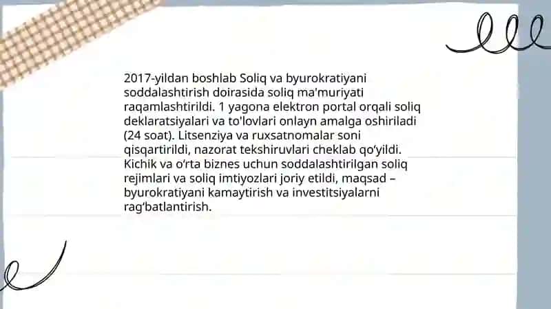 Shavkat Mirziyoyev islohotlari 4