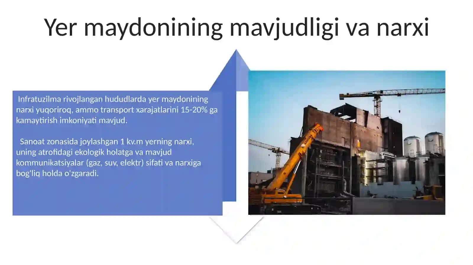 Ogʻir sanoatni joylashuviga tasir qiluvchi omillar 4