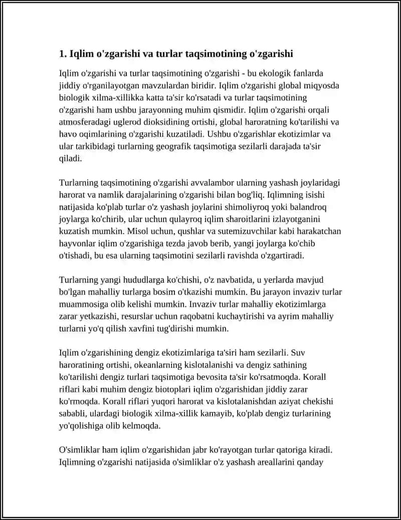 IQLIM O'ZGARISHINING BIOLOGIK XILMA-XILIKA TA'SIRI 4